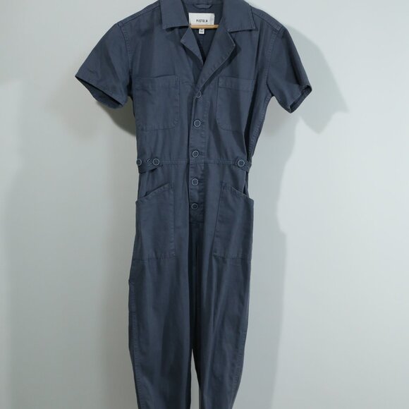 Pistola gray Utility Jumpsuit Short Sleeve Button Front XS - Picture 1 of 9